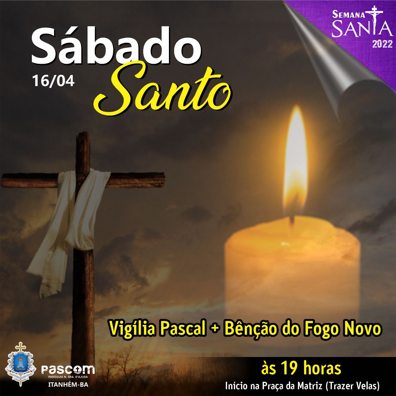 Vigília Pascal + Bênção do fogo Novo