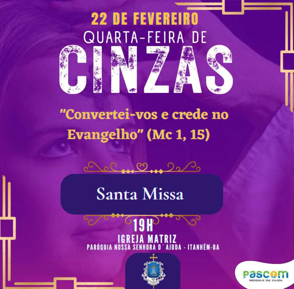 Quarta-feira de Cinzas: dia de reconhecer a própria fragilidade
